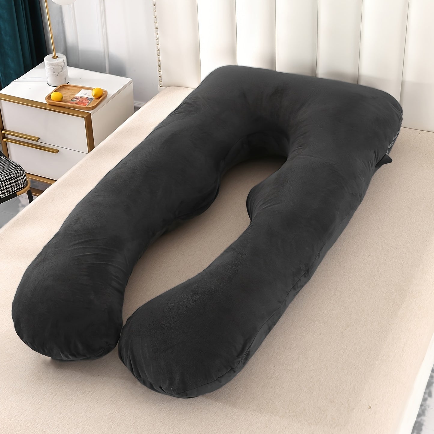 Ultracomfortabel U-vormig kussen - Ideaal voor dutjes tijdens het reizen en voor een comfortabelere nachtrust.