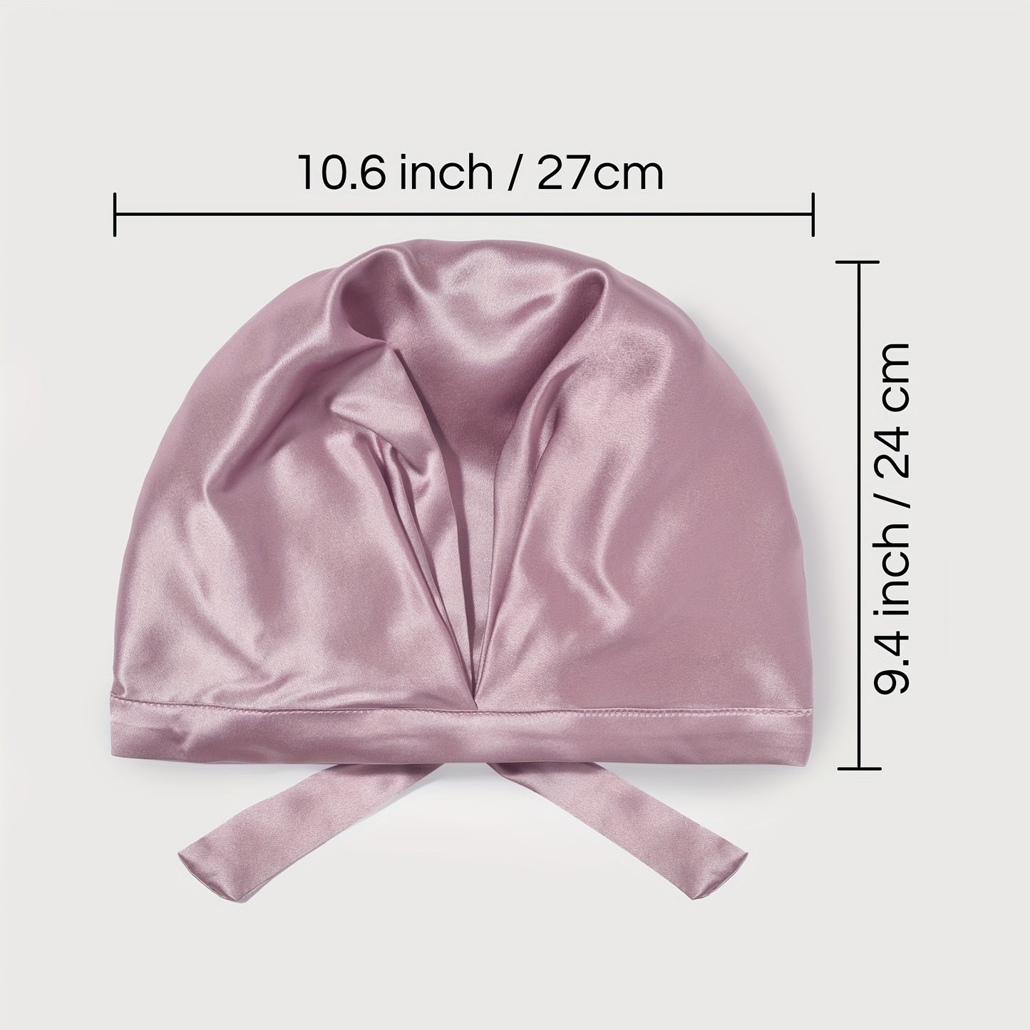 Silk 100% SEDA Mulberry Silk Sleeping Bonnet – Adjustable Bow Tie Soft and Breathable, Perfect for Long and Curly Hair