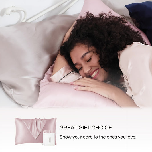 Set van 2 premium kussenslopen van 100% moerbeizijde. Luxe, comfort en een goede nachtrust, nacht na nacht. 